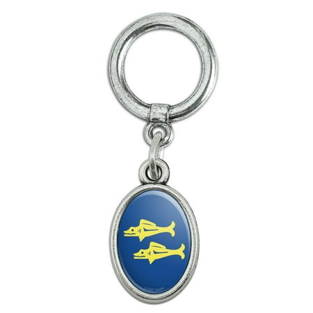 Hidden Temple Blue Barracudas Shoe Sneaker Shoelace Oval Charm Jewelry