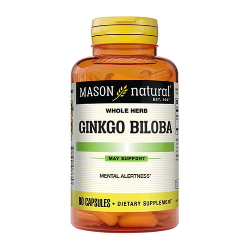 Mason Natural Premium Herb Ginkgo Biloba 500 Mg Capsules, 60 Ea