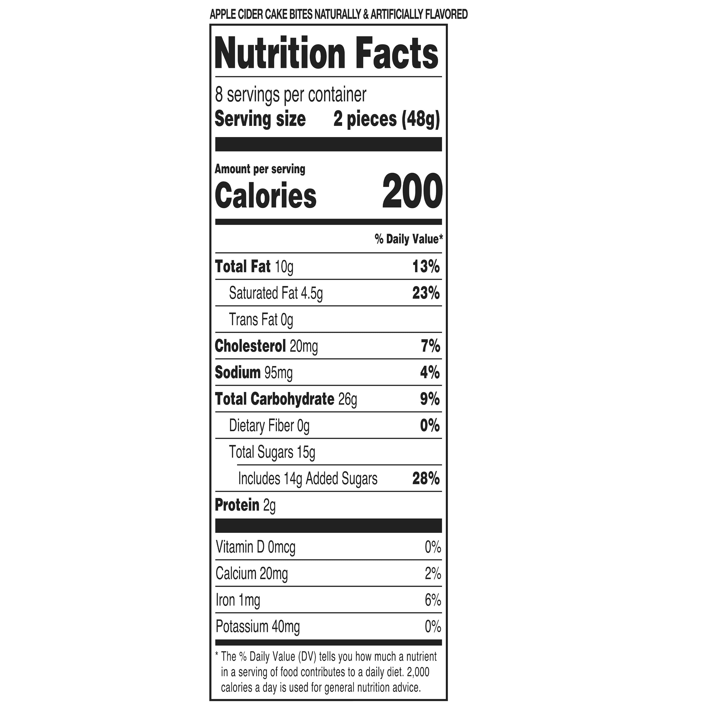 Freshness Guaranteed Apple Cider Mini Cake Bites, 13.5 oz, 16 Count, Clamshell