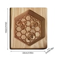 thumbnail image 3 of Wooden Gingerbread Cookie Mold,3D Wooden Baking Mold Cookie Biscuit Press Molds, Cookie Cutter Set DIY Biscuit Chocolate Mould 4"*4"*1", 3 of 9