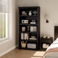 thumbnail image 3 of EDTara Rustic Tall Bookshelf, Open Storage Shelf Bookcase for Living Room or Home Office Display, 3 of 7