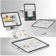 thumbnail image 4 of Multi-Angle Magnetic Stand Clear Back Cover for iPad Air 11" M2/M3/M4 & Air 4/5 10.9", Slim Tablet Case with Apple Pencil Slot Auto Sleep Wake, Gray, 4 of 16