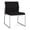 OpenHouse Black, variant on Gansett Reception Waiting Room Armless Guest Chair / Silver Steel / Black