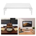 thumbnail image 3 of kurtrusly Clear Monitor Stand Platform Laptop Printer Riser Bed Tray Home Office, 3 of 9