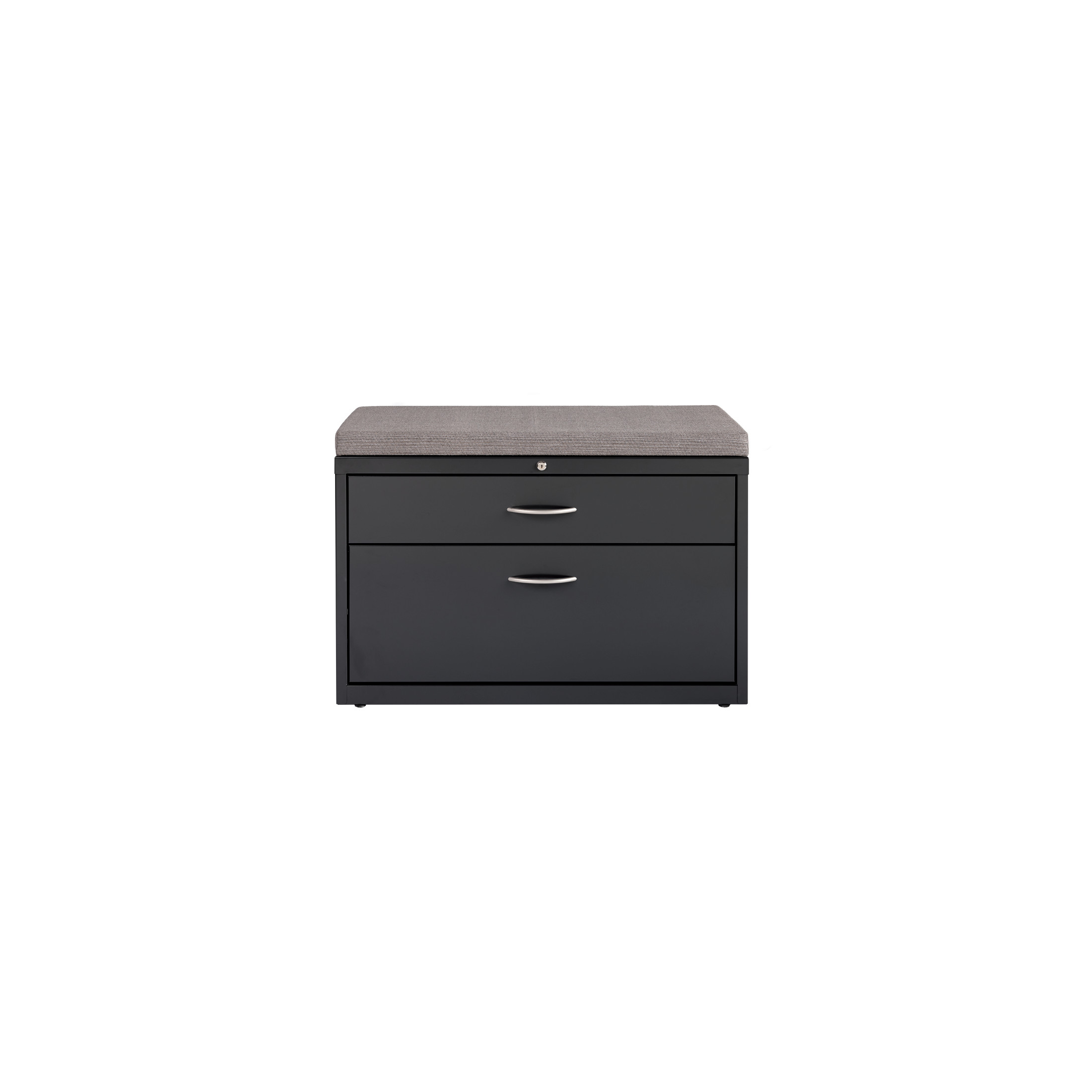 Hirsh 36 inch Wide 2 Drawer Box-File Low Credenza Metal Lateral File Cabinet for Home and Office, Holds Letter, Legal and A4 Hanging Folders, Charcoal