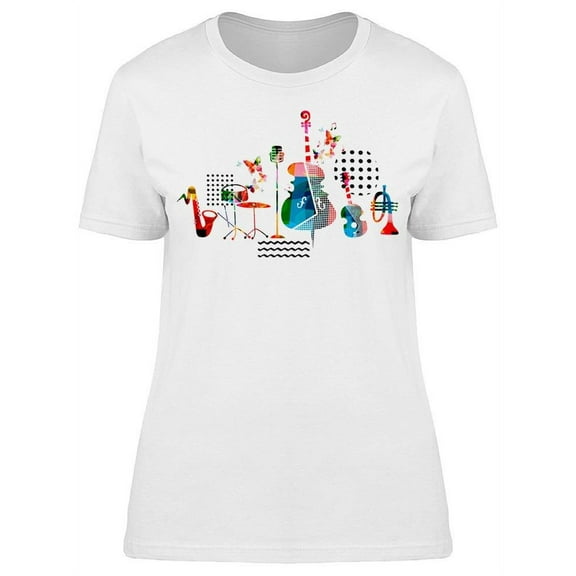 Set Of Colorful Instruments  T-Shirt Women -Image by Shutterstock, Female Large