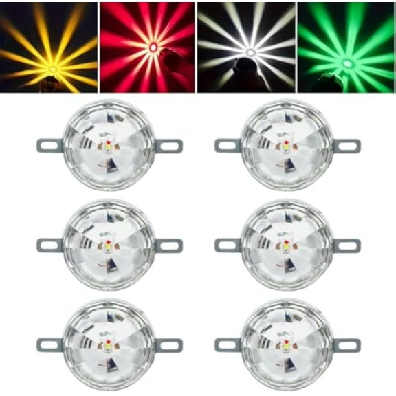 Nicetopu Universal Waterproof LED Chassis Lights, Multicolor Underbody Leds Chassis Light, Function Watermelon Light Indicator Side Marker Signal, Motorcycle Lights Underglow Lighting Kit(6PCS)