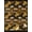 Mustard Orange Black, Pattern 2, variant on Design&I 8'x10' Washable Area Rug Sleek Flatweave Pet Friendly Record Retro Graffiti Music Bold Abstract Spinning Grooves Vinyl Flowing Dynamic for King Size Bedroom, Under Bed