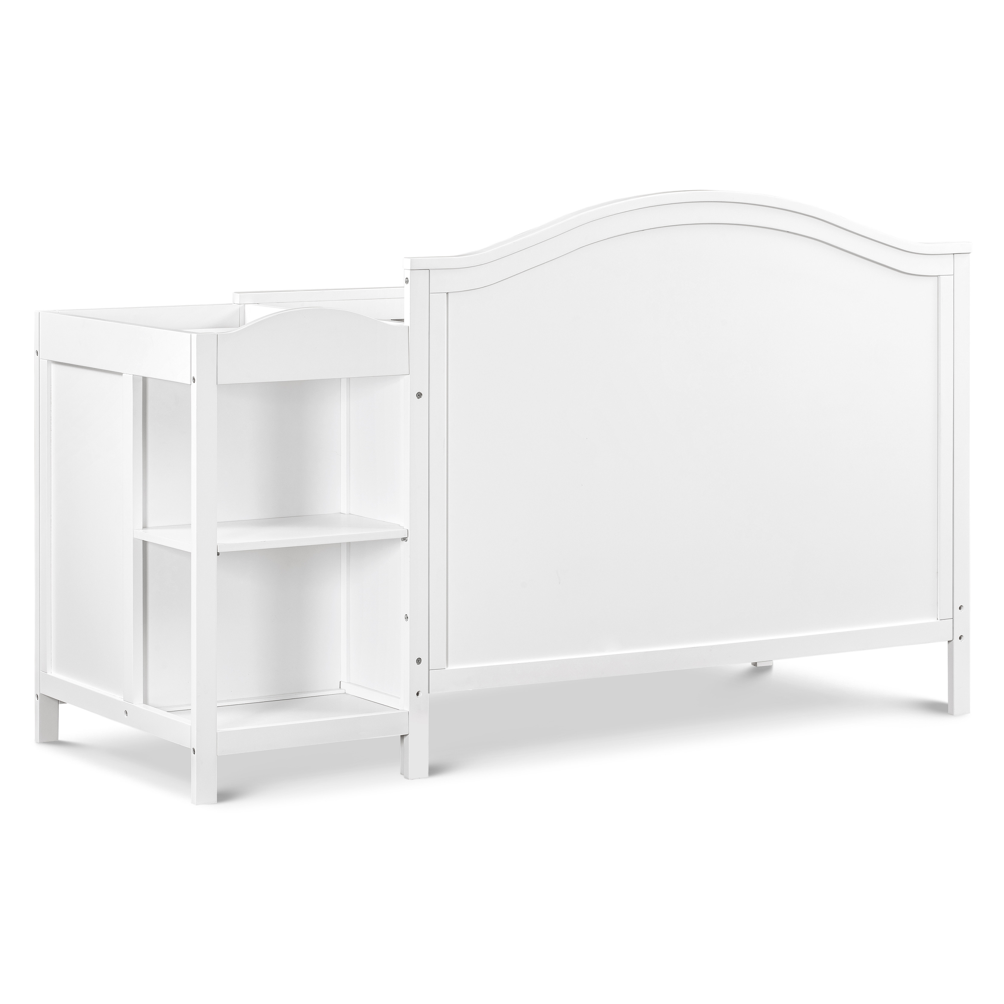 DaVinci Charlie 4-in-1 Convertible Crib and Changer Combo in White - image 5 of 11