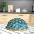 thumbnail image 3 of Cesta de mimbre de bambú con tapa para fiestas en restaurantes, hogares e interiores. azul, 3 of 9