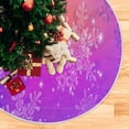 thumbnail image 5 of FMSHPON Beautiful Colorful Snowflakes Xmas Christmas Tree Skirt Stand Mat for Holiday Party Decoration Indoor Outdoor 36 inches, 5 of 6