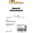thumbnail image 6 of BulkSupplements Pure Vitamin B12 Powder - as Cyanocobalamin - 10 Grams (0.4 oz), 6 of 6