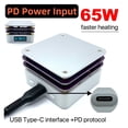 thumbnail image 2 of 65W Mini Hot Plate SMD Preheater Preheating Rework Station PCB Board Soldering Desoldering Heating Plate LED Strip Repair Tool ,Fast Heat, 2 of 6