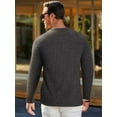 thumbnail image 3 of OALUXE Ribbed Long Sleeve Shirts for Men Crewneck Undershirts Thermal Basic Tops, 3 of 7