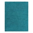 thumbnail image 3 of Unique Loom Solid Shag Collection Area Rug (7' 10" x 10' Rectangle Deep Aqua Blue), 3 of 7