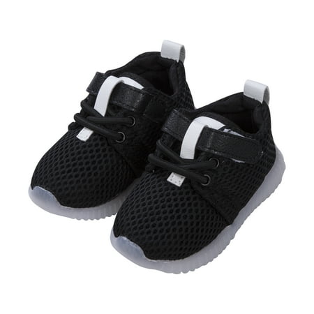 

Caitzr Baby Sneakers Shoes Soft Sole Anti-Slip Mesh Design Stick On Shoes Cartoon Cute Foot Wear