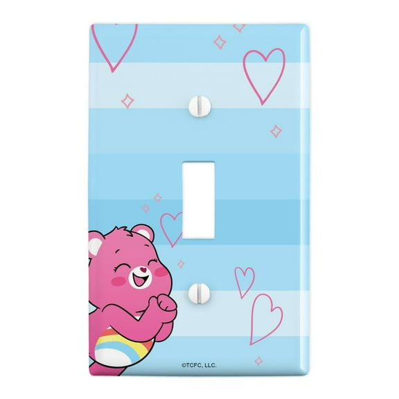 Care Bears: Unlock the Magic Cheer Bear Plastic Wall Decor Toggle Light Switch Plate Cover