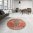 thumbnail image 4 of Ahgly Company Machine Washable Indoor Rectangle Traditional Sandy Brown Area Rugs, 2' x 3', 4 of 7