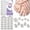 Silver, variant on DUKASOU 60Pcs Semi Cured Gel Nail Strips, DIY Finger and Toe Nail Stickers Nail Polish Strips, Long Lasting Salon Quality Nail Art Stickers for Adults, Silver