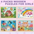 thumbnail image 4 of Puzles de madera con forma de princesa LACCHOUFEE para niños de 3 a 5 años, 4 of 7