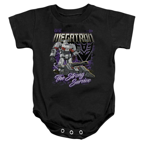 TRANSFORMERS ONE Megatron Racing Unisex Infant Snap Suit for Baby, Black, Large