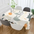 thumbnail image 2 of Yayeee Tablecloths 54" x 54" Rectangle Wrinkle Resistant Party Table Cover, Whimsical Rabbits, 2 of 8
