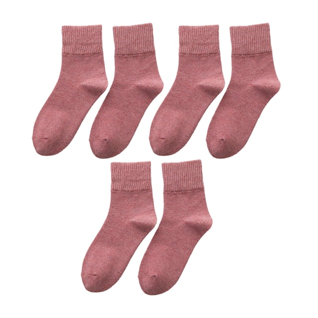 Sonducket Calcetines tobilleros Medias lisas Calentador de piernas de color sólido Calcetín largo universal Calcetería Ropa diaria Fiesta de Medias Rosado