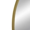 thumbnail image 3 of Cod 36 Inch Wall Mounted Mirror, Wide Arched Design Gold Metal Frame- Saltoro Sherpi, 3 of 5