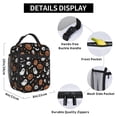 thumbnail image 6 of Halloween Black Pumpkin Skull Ghost Lunch Bag Portable Thermal Lunch Box for Men and Women, 6 of 6