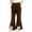 Pants # Coffee, variant on Girls Flare Pants Bell Bottom Trousers with Cute Bowknot Detail Elastic Waist Ribbed Texture Vintage Boho Chic Outfits School Dance Playwear Leggings Size 1-10 Years