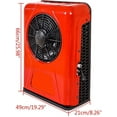 thumbnail image 2 of Miumaeov 6800 BTU 64 sq ft Parking Air Conditioner, Red, 2 of 9