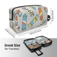 thumbnail image 4 of Goofa Skateboard Printed Toiletry Bag with Handle,Large Capacity Travel Makeup Cosmetic Bag for Women, Carry on Airport Airline Compliant Bag, 4 of 9