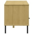 thumbnail image 4 of vidaXL TV Cabinet with Metal Legs Brown Solid Wood Pine OSLO, 4 of 5