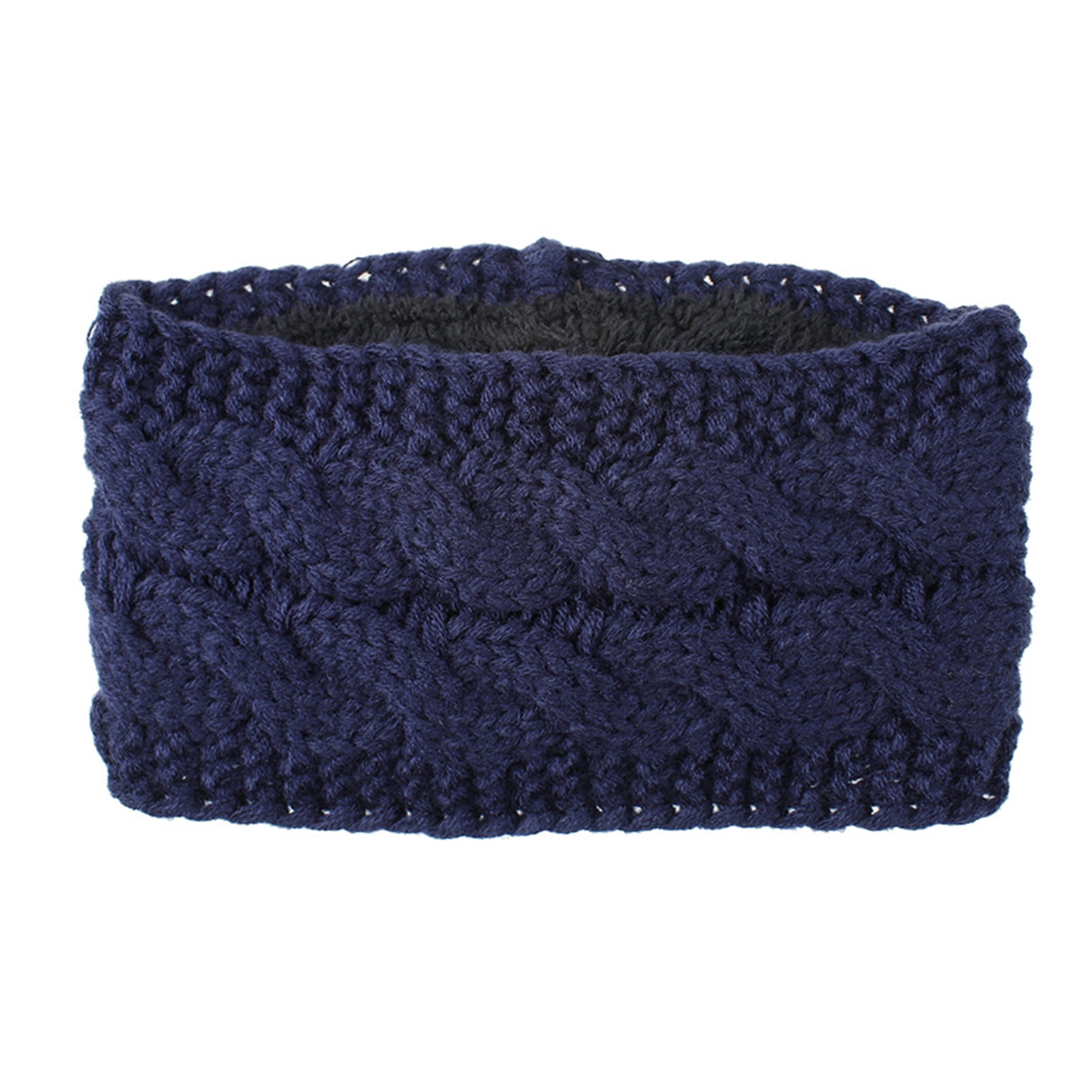 Bandeau Turban Femme Bleu - Crochet Acrylique - One Size - Neuf Sans étiquette