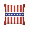 thumbnail image 6 of Dmlowu 4th of July Decorations Pillow Covers 18x18" Luxury Soft Throw Pillow Covers Warm Independence Day Patriotic Couch Pillow Covers for Living Room Bed Sofa, 6 of 6
