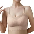 thumbnail image 3 of Zjloe7sa Tube Tops Womens Seamless Unwired Strapless Convertible Bra Beige, 3 of 6
