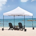 thumbnail image 2 of Yaheetech 10x10 ft Commercial Pop-Up Canopy Tent with Removable Sidewalls, Roller Bag, White, 2 of 7