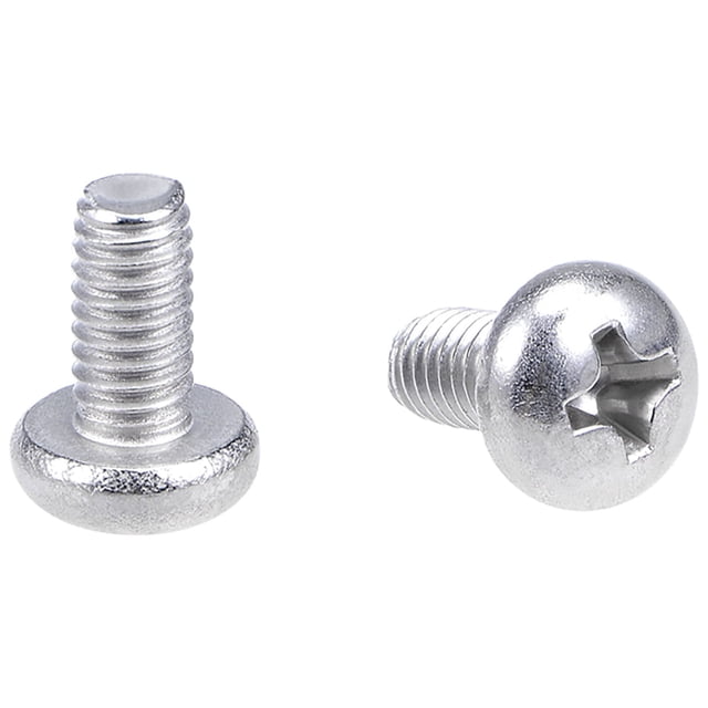 Tornillos de máquina M4x8mm Unique Bargains, tornillos de cabeza Phillips en forma de pan, sujetadores, pernos, 20 piezas