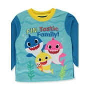 Centric Brands Boys Baby Shark Blue Fleece Fin-Tastic Family Infant Pajamas