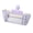 Purple, variant on Minimalist Cute Double Butterfly Star Transparent Window Pencil Case, Large Capacity Stain Resistant Wearproof Pen Bag, Portable Stationery Organizer For Daily Office And Travel Storage-（Purple）