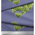 thumbnail image 2 of Soimoi Purple Cotton Jersey Fabric Pine Leaves Print Fabric by Yard 58 Inch Wide, 2 of 3