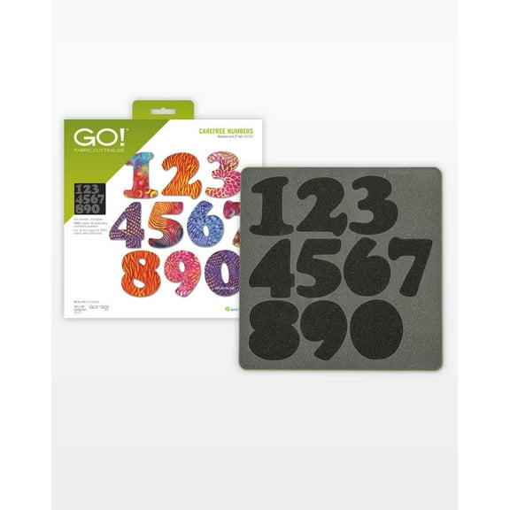 Accuquilt GO! Carefree 3" Numbers