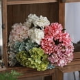 thumbnail image 4 of Yirtree Artificial Flowers Silk Hydrangea Flowers with 6 Big Heads Fake Flower Bunch Bouquet for Home Wedding Party Decor DIY, 4 of 8