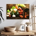 thumbnail image 3 of Elephant Stock Farm Fresh Vegetables Wall Art - Horizontal Canvas Wall Art - Living Room Wall Decor - Food And Drink Canvas - Green And Brown Decor - 24" x 16", 3 of 8