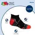 thumbnail image 3 of Fruit of the Loom Active Low-Cut Socks for Boys, Black Assorted, Sizes 3-9 (12-Pack), 3 of 5