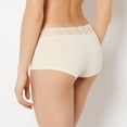 thumbnail image 3 of Boyshort Panty With Lace Trim in Lemon Icing, 3 of 5