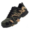 thumbnail image 2 of Safety Shoes Men's and Women's Work Shoes Lightweight Breathable Sneakers Steel Toe Protective Shoes Camouflage Shoes, 2 of 8