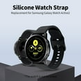 thumbnail image 3 of Replaceable Silicone Watch Strap 20mm Buckle Watch Strap Watch Band Compatible with Galaxy Watch Active2 Black, 3 of 7
