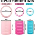 thumbnail image 5 of 33 Pcs Hair Rollers,18 Self Grip Velcro Rollers For Hair Volume 44mm, 36mm, 25mm 12 Duckbill Sectioning Clips 2 Combs 1 Braid For Salon Hair Dressing And Styling, 5 of 9