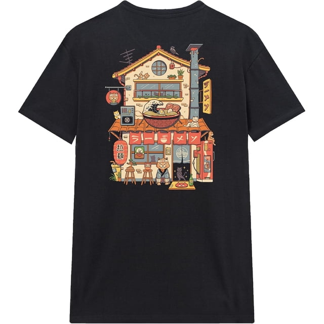 Camiseta de manga corta, 100% algodón, estampado a doble cara, unisex, cuello redondo
